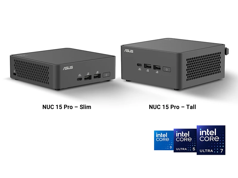 опции за шасита на ASUS NUC 15 Pro