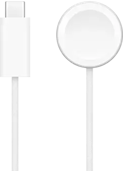 USB-C charger next to Apple Watch Magnetic Fast Charger