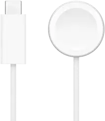 USB-C charger next to Apple Watch Magnetic Fast Charger