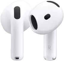 AirPods 5 hardware, showing front and back view showcasing design