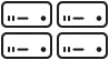 Four Mac Studio icons stacked two by two