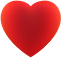 Red heart, indicating heart rate monitoring feature