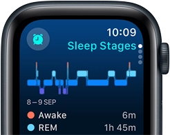 Sleep tracking on Apple Watch SE