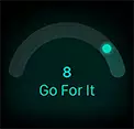 Readiness score of 8, Go For It