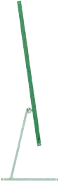 Green iMac facing to the right