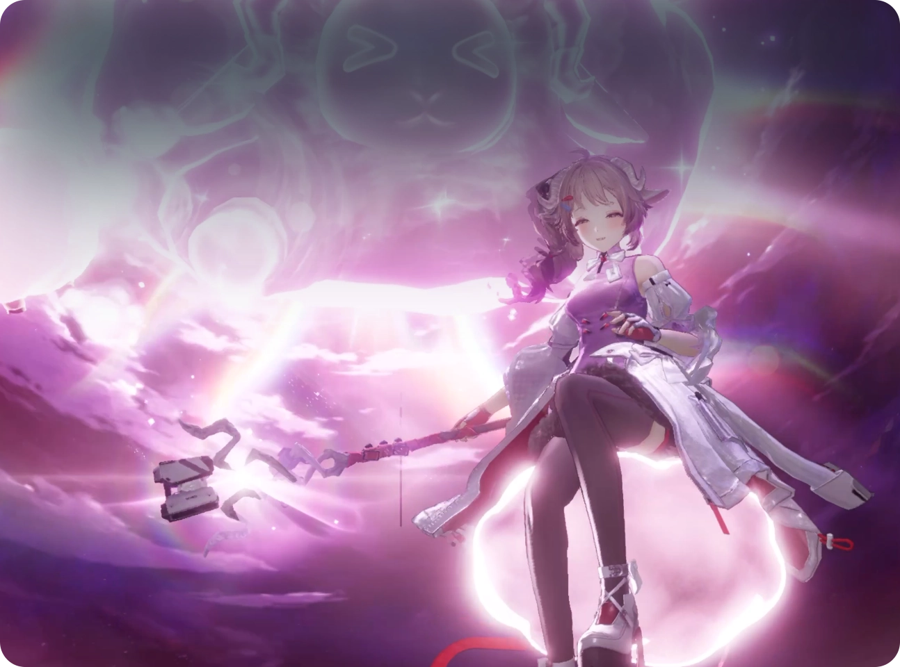 Screen display of 'Control' video game, advanced graphics powered by Apple M4 chip