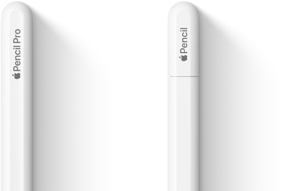 Apple Pencil Pro and Apple Pencil (USB-C) side by side