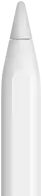 An Apple Pencil showing the tip of the device