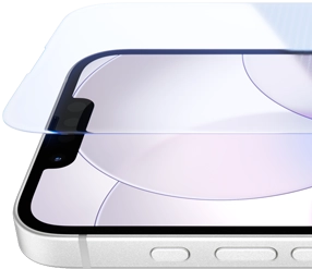 iPhone 17e, front exterior with Ceramic Shield 2, side exterior, white color, buttons: Action, volume