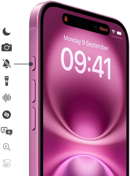 Just press and hold the Action button on iPhone 16 to launch the action you want, Focus feature, Camera app, Silent mode, Flashlight, Voice Memos, Shazam and more
