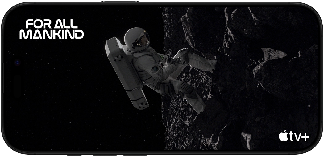 The Red Moon: Episode 1 scene from the Apple TV+ series For All Mankind displayed on the iPhone 16 Pro