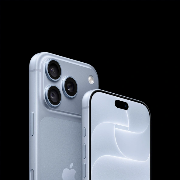 Два iPhone 18 Pro в цвете Glacier &ndash; задняя панель и дисплей