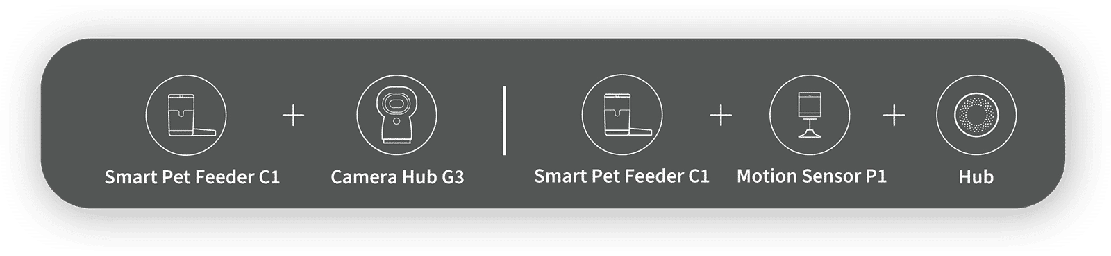 Use the Camera Hub G3 or Motion Sensor to check when your pet is eating or if it hasn't eaten the food