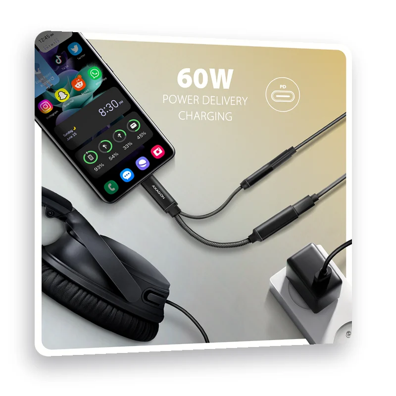 зареждане чрез Power Delivery 60 W
