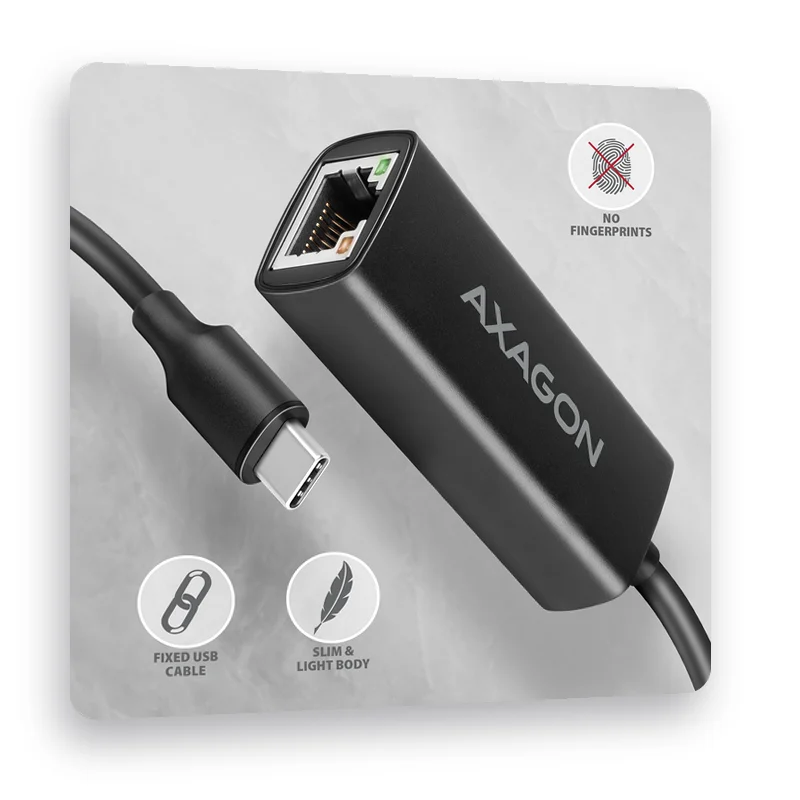 фиксиран USB-C кабел и тънък лек корпус
