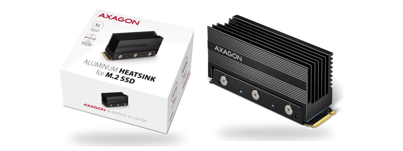 AXAGON CLR-M2XL алуминиев охладител за M.2 SSD