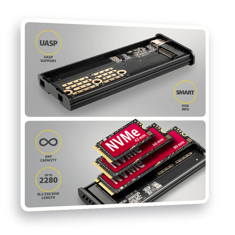 поддържани размери на M.2 SSD