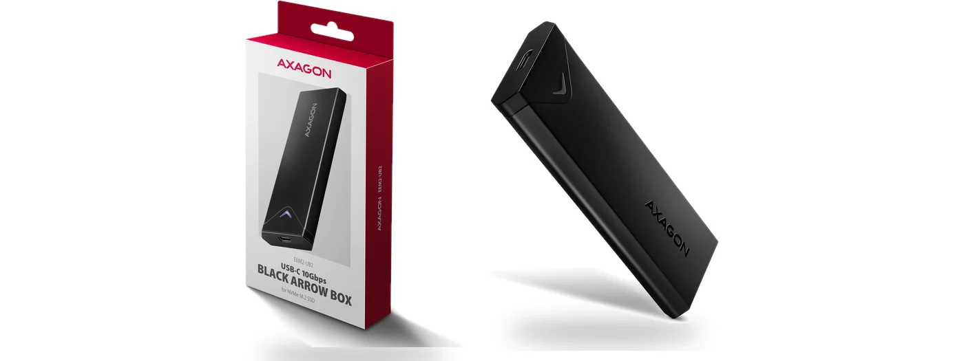 AXAGON EEM2-UB2 USB-C 10Gbps кутия за M.2 NVMe SSD