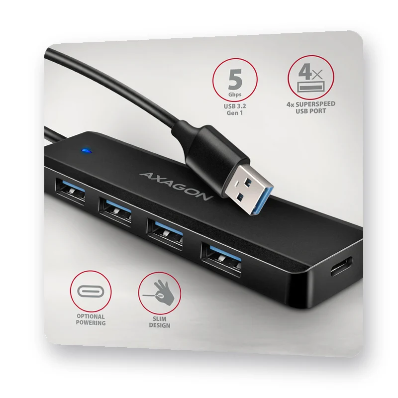 четири порта USB 5Gbps