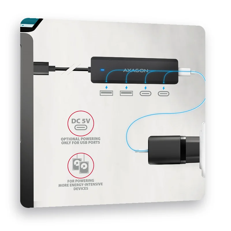 допълнително захранване USB-C