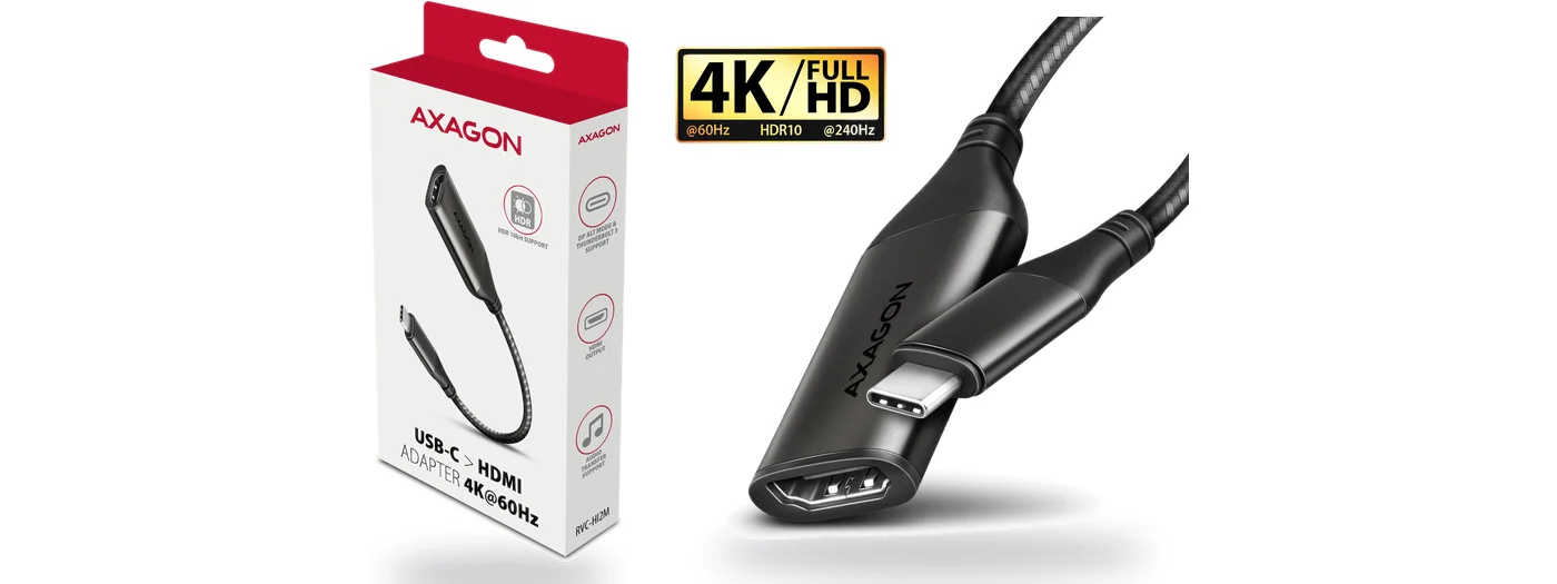 AXAGON RVC-HI2M адаптер USB-C към HDMI 4K/60Hz