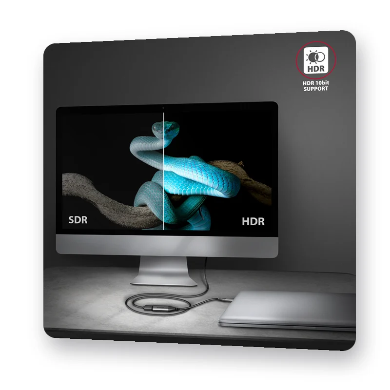 поддръжка на HDR 10 bit