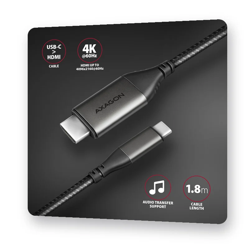 активен кабел USB-C към HDMI