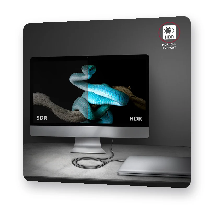 поддръжка на HDR 10 bit