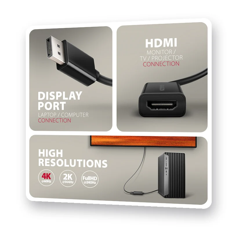 DisplayPort вход и HDMI изход