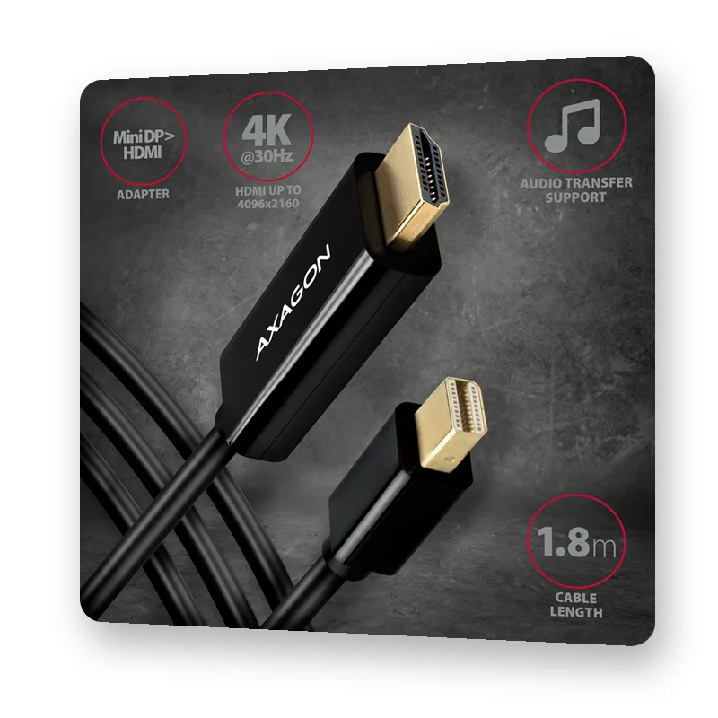 активен кабел Mini DisplayPort към HDMI