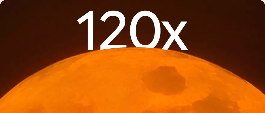 Get 120x closer to the moment with Pro Zoom