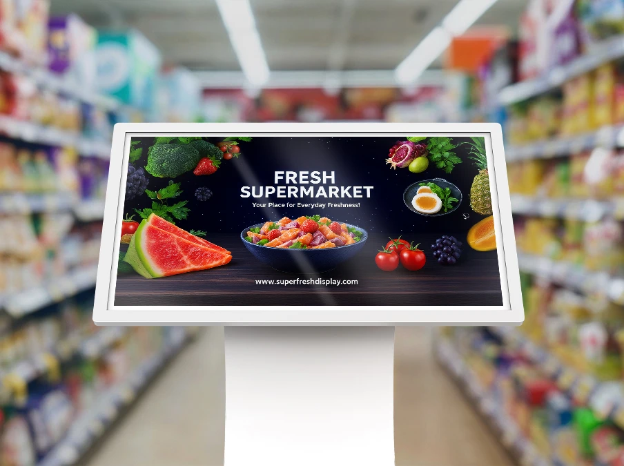 4k indoor digital signage tilted totem 43'' by Prestigio Solutions