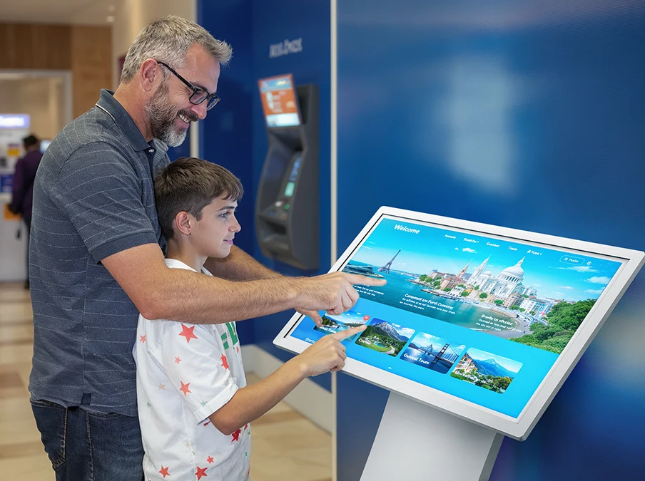 10-point touch device for audience connection and remote content management