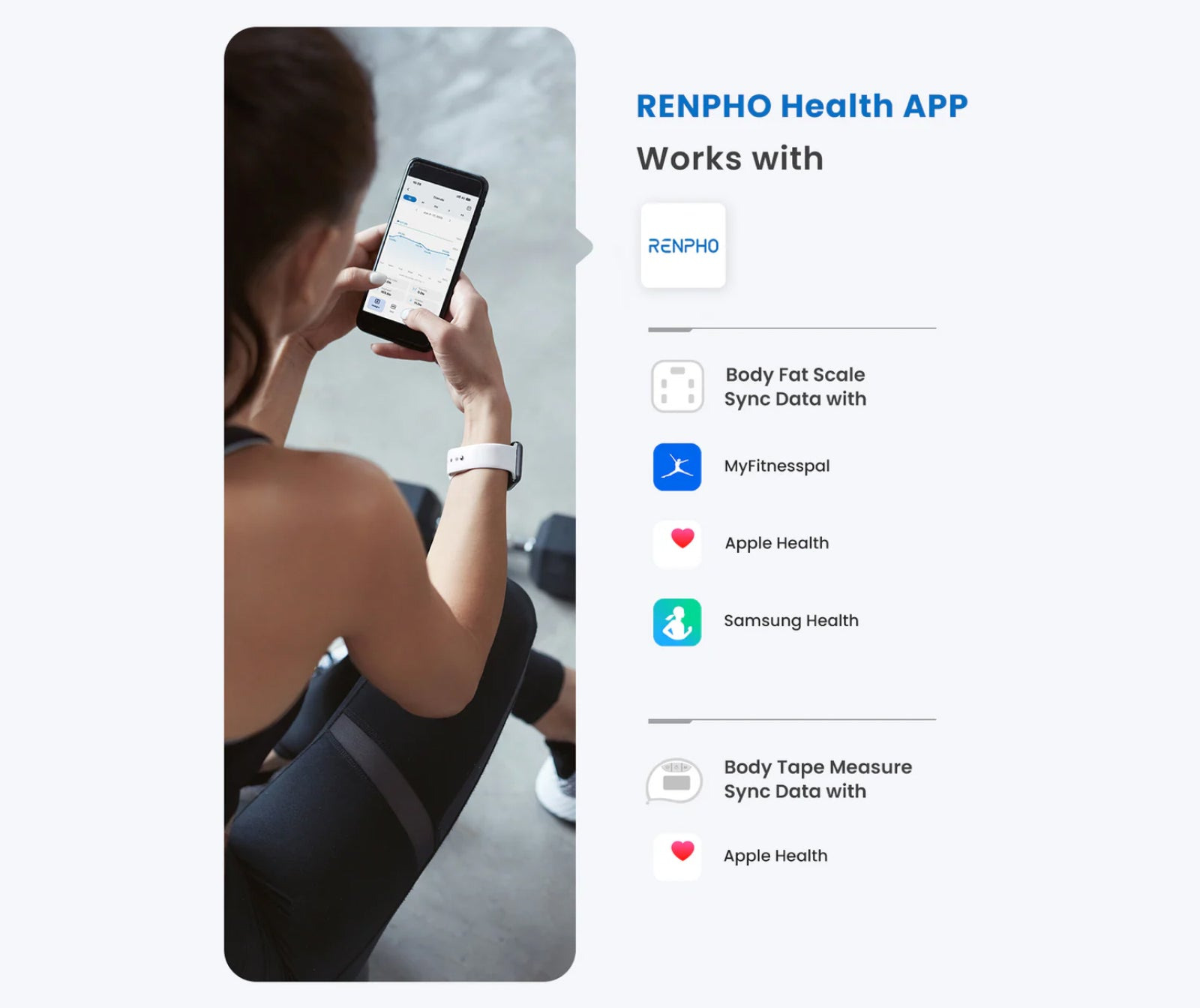 Съвместимост на RENPHO Health с външни приложения