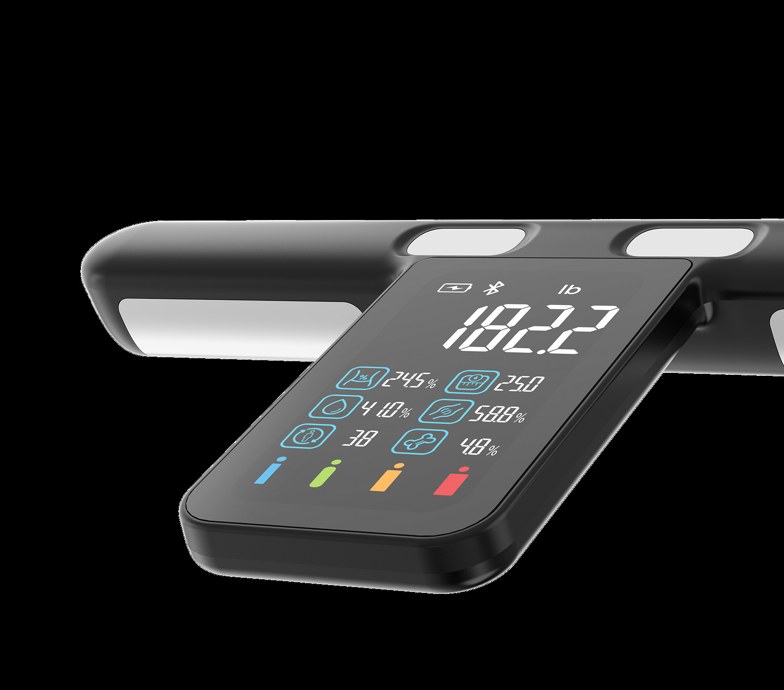 Близък план на LCD дисплея със седем стойности