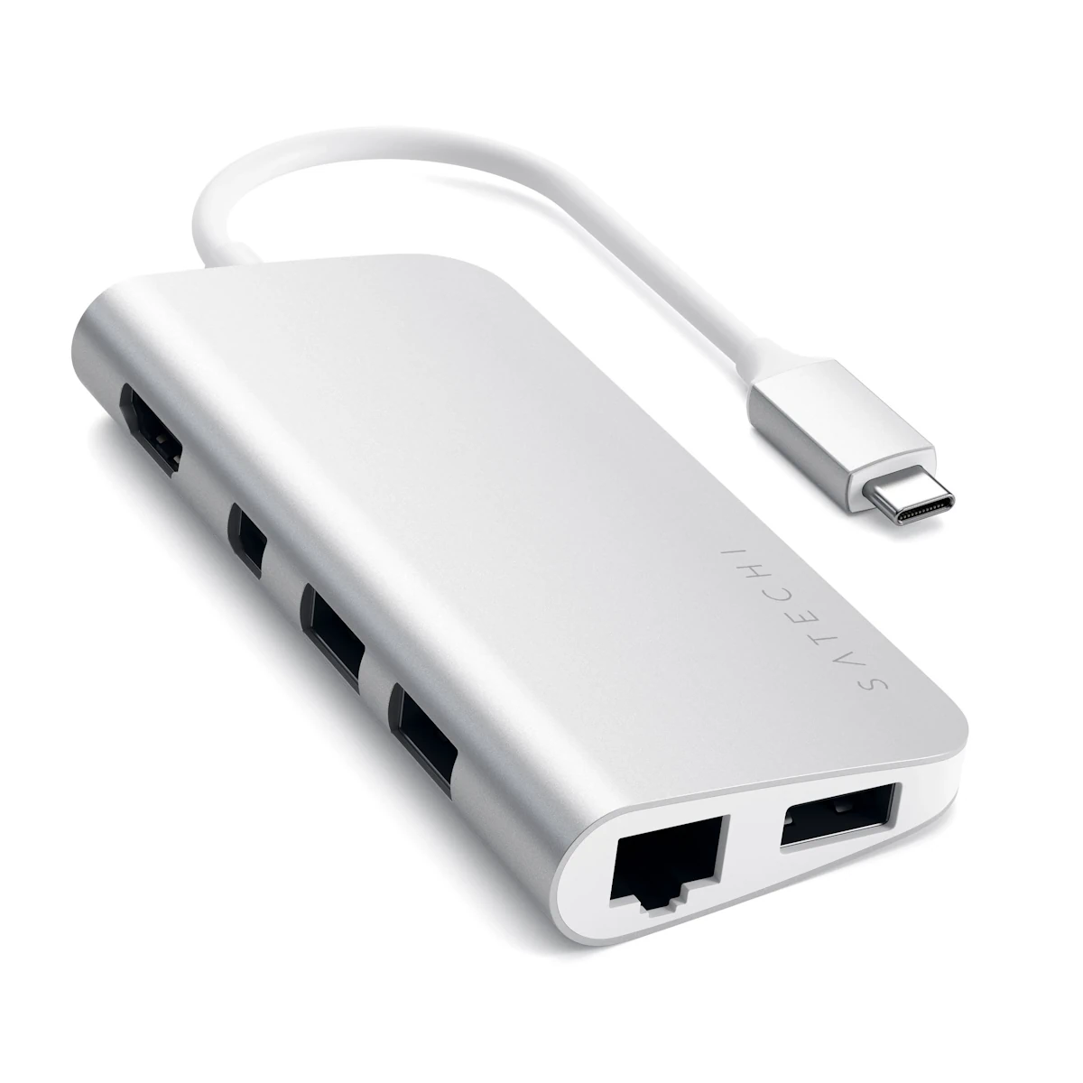 01 - SATECHI Aluminum Type-C Multimedia Adapter - Silver