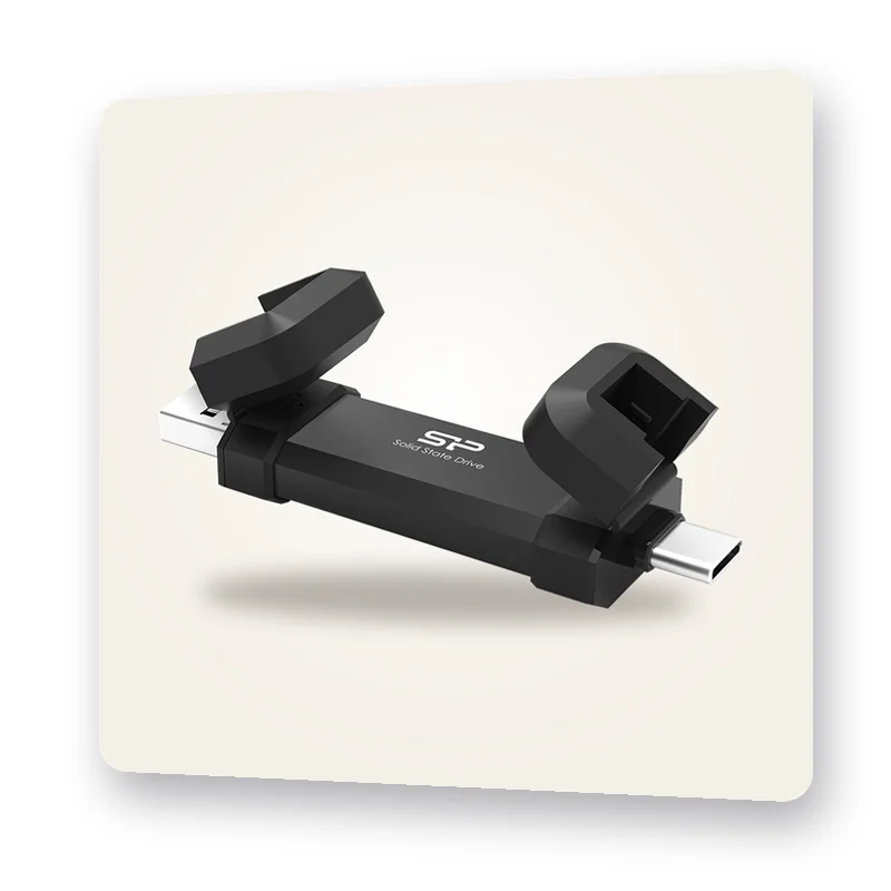 Silicon Power DS72 – външен SSD с конектори USB-A и USB-C