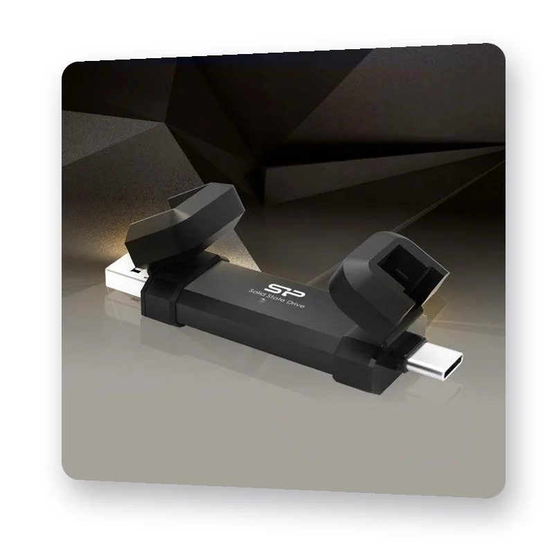 Silicon Power DS72 – алуминиев корпус и защитни капачета