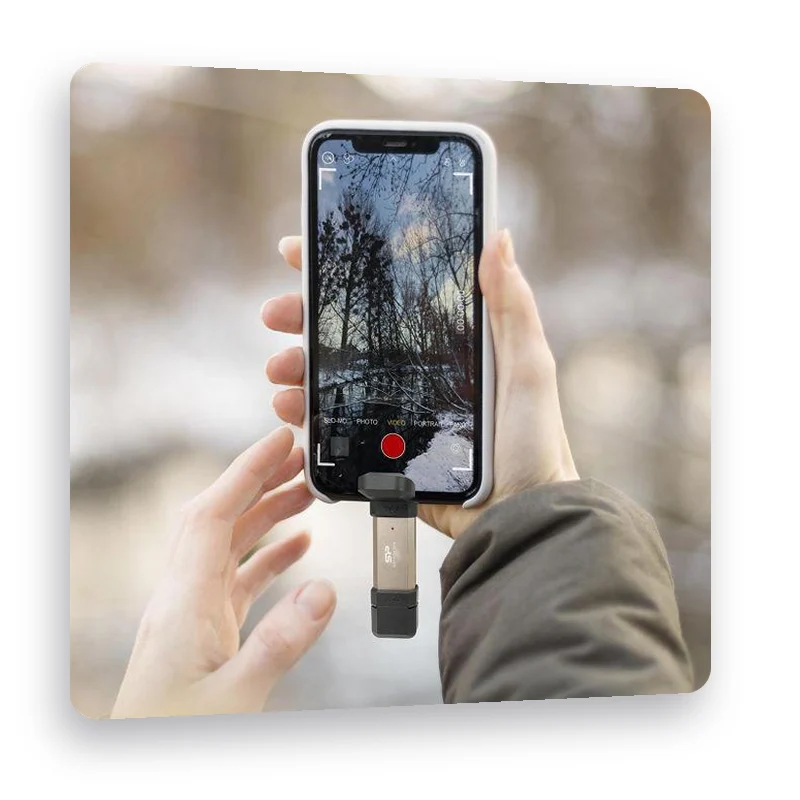 запис на видео със смартфон и Silicon Power DS72