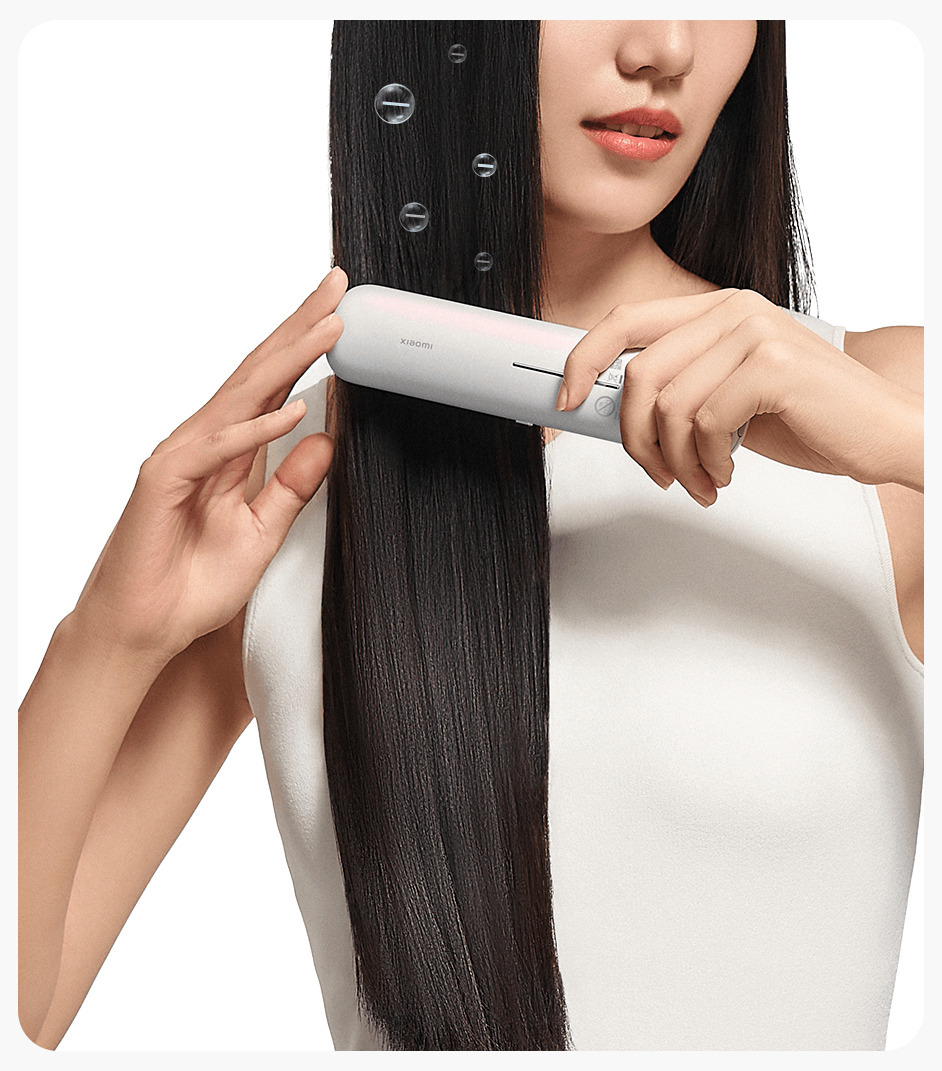 Отрицателни йони заглаждат косата с четката Xiaomi Cordless Hair Straightener Brush