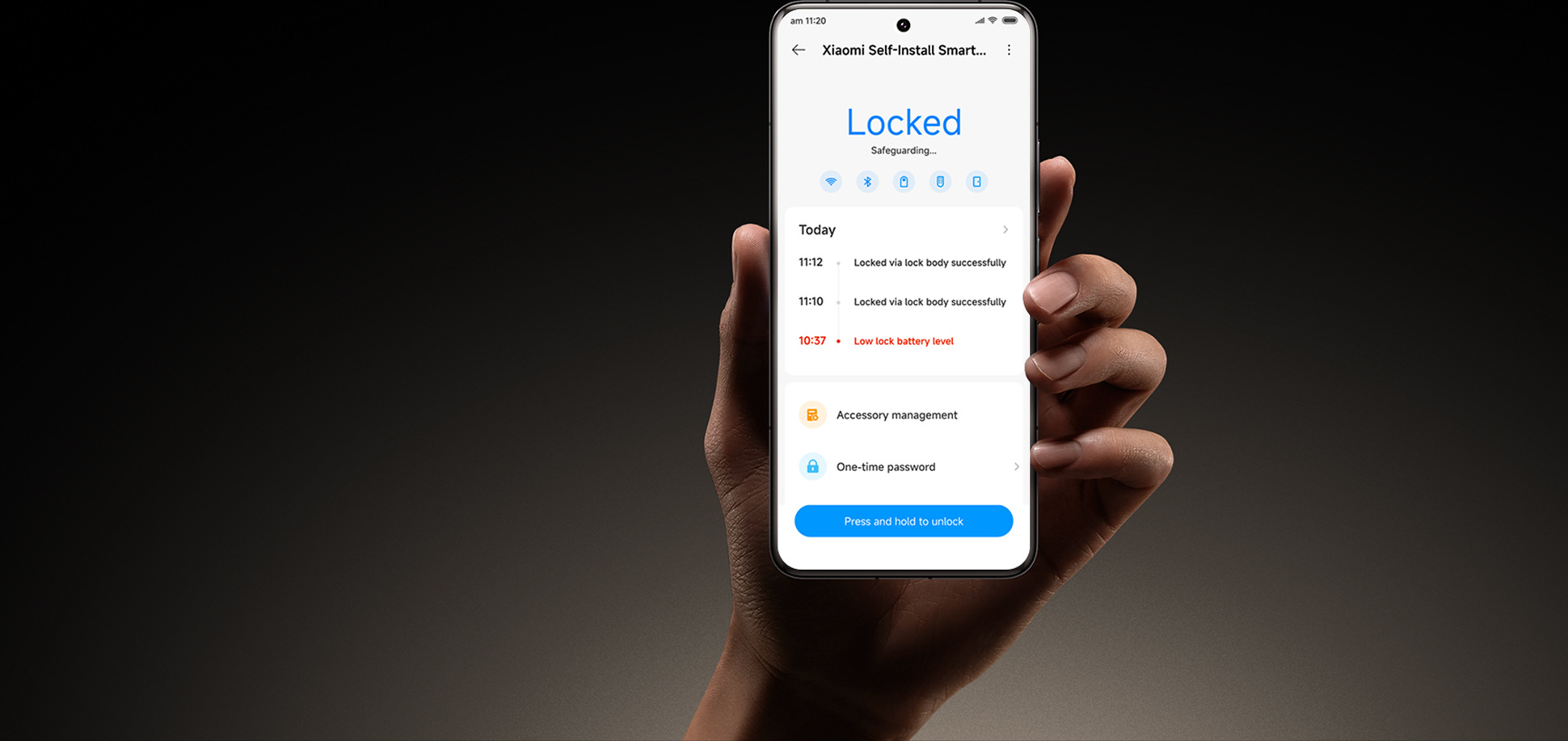 Управление на смарт брава Xiaomi Self-Install Smart Lock през приложението Xiaomi Home