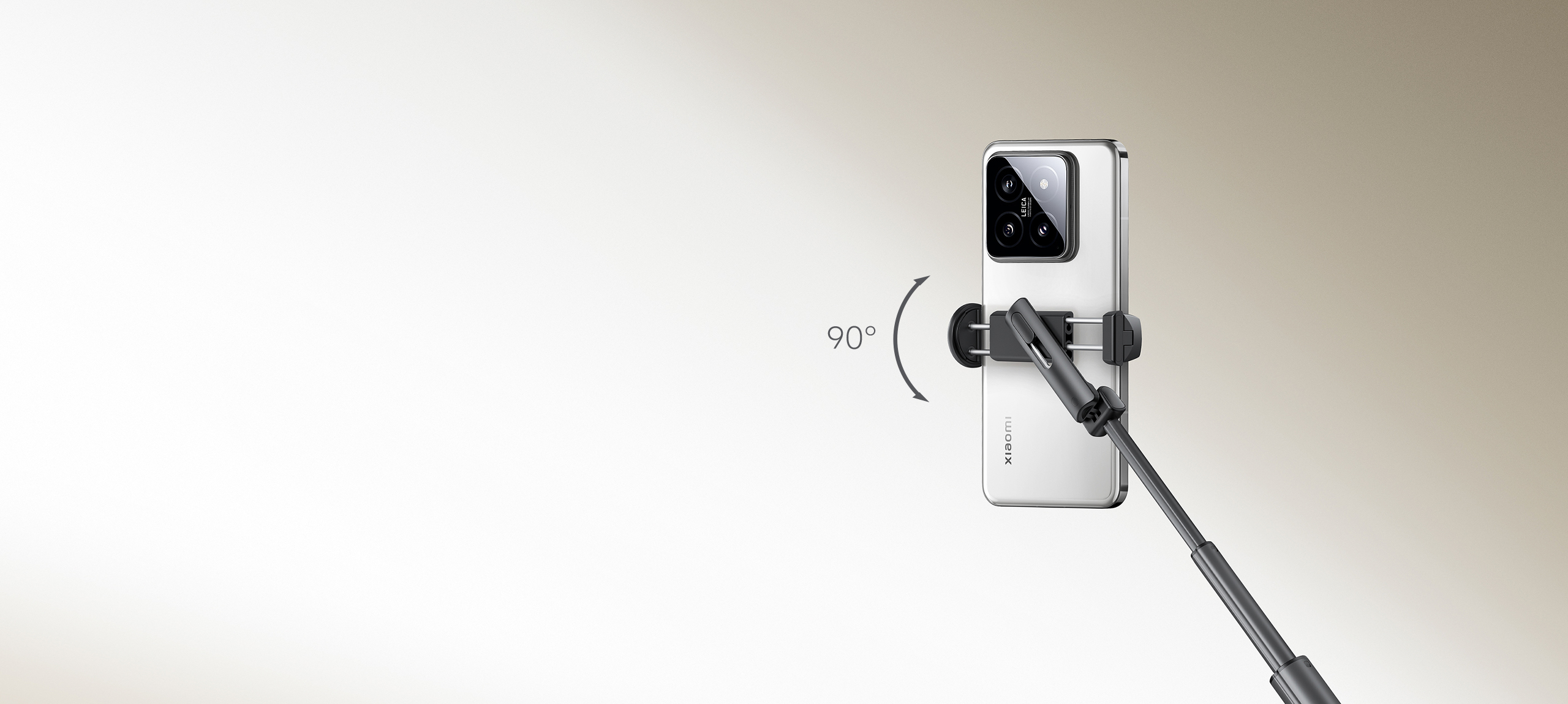 Въртящата се на 90° щипка за телефон на Xiaomi Selfie Stick Tripod Mini