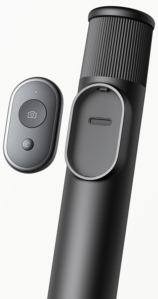 Bluetooth дистанционното управление, извадено от дръжката на Xiaomi Selfie Stick Tripod Mini