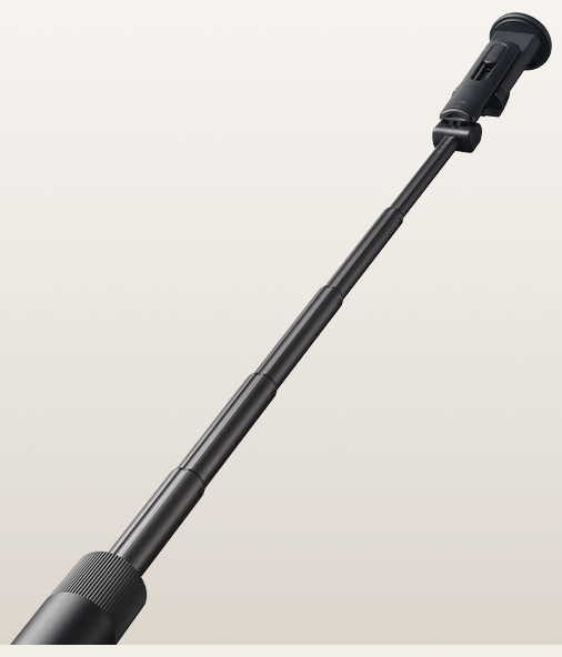 Разгънат телескопичен прът от алуминиева сплав на Xiaomi Selfie Stick Tripod Mini