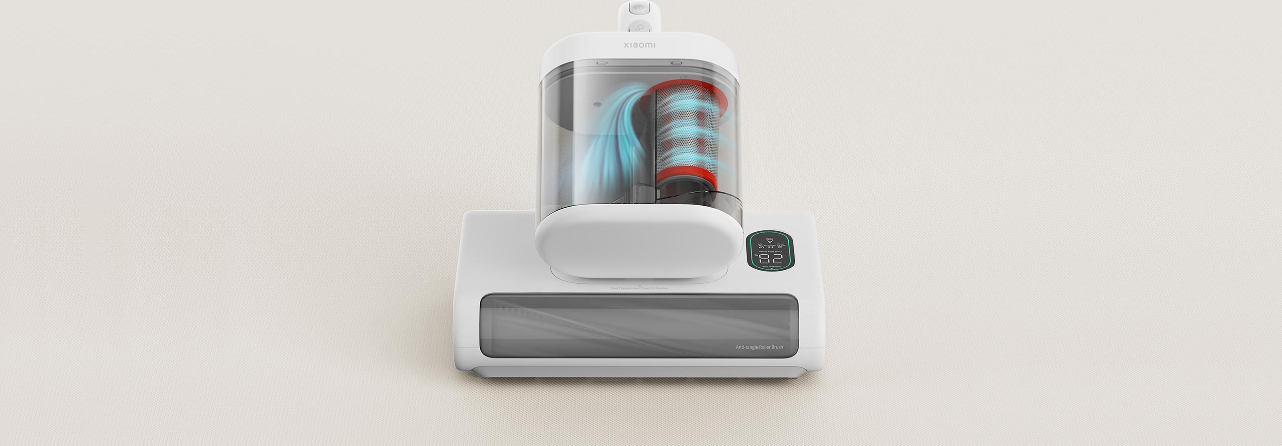 Двоен контейнер и циклонна филтрация в Xiaomi Dust Mite Vacuum Cleaner 2 Pro