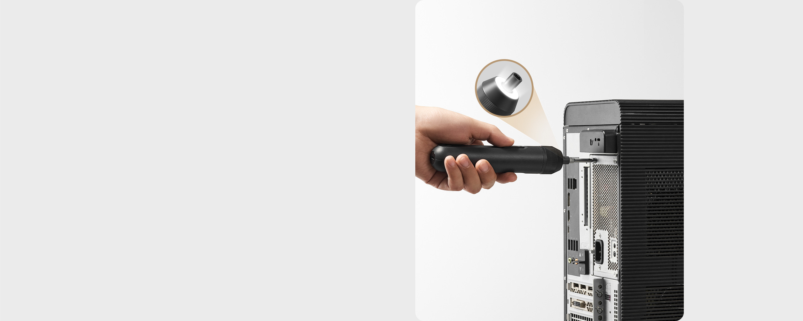 Електрическа права отвертка от комплекта Xiaomi Mijia Tool Kit с LED осветление