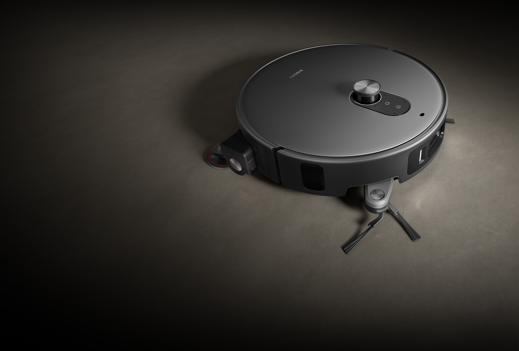 Механичните рамена на Xiaomi Robot Vacuum 6 Max, изнесени за почистване на ъгъл