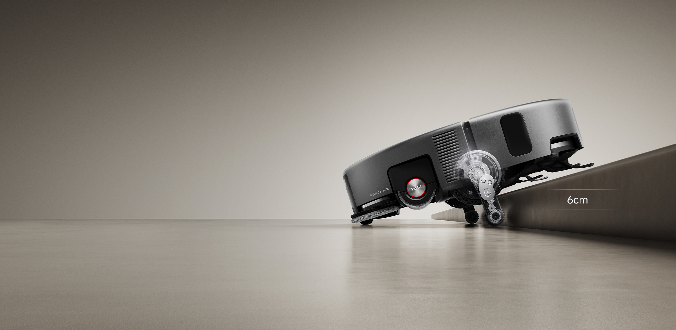 Xiaomi Robot Vacuum 6 Max преодолява праг с височина 6 cm
