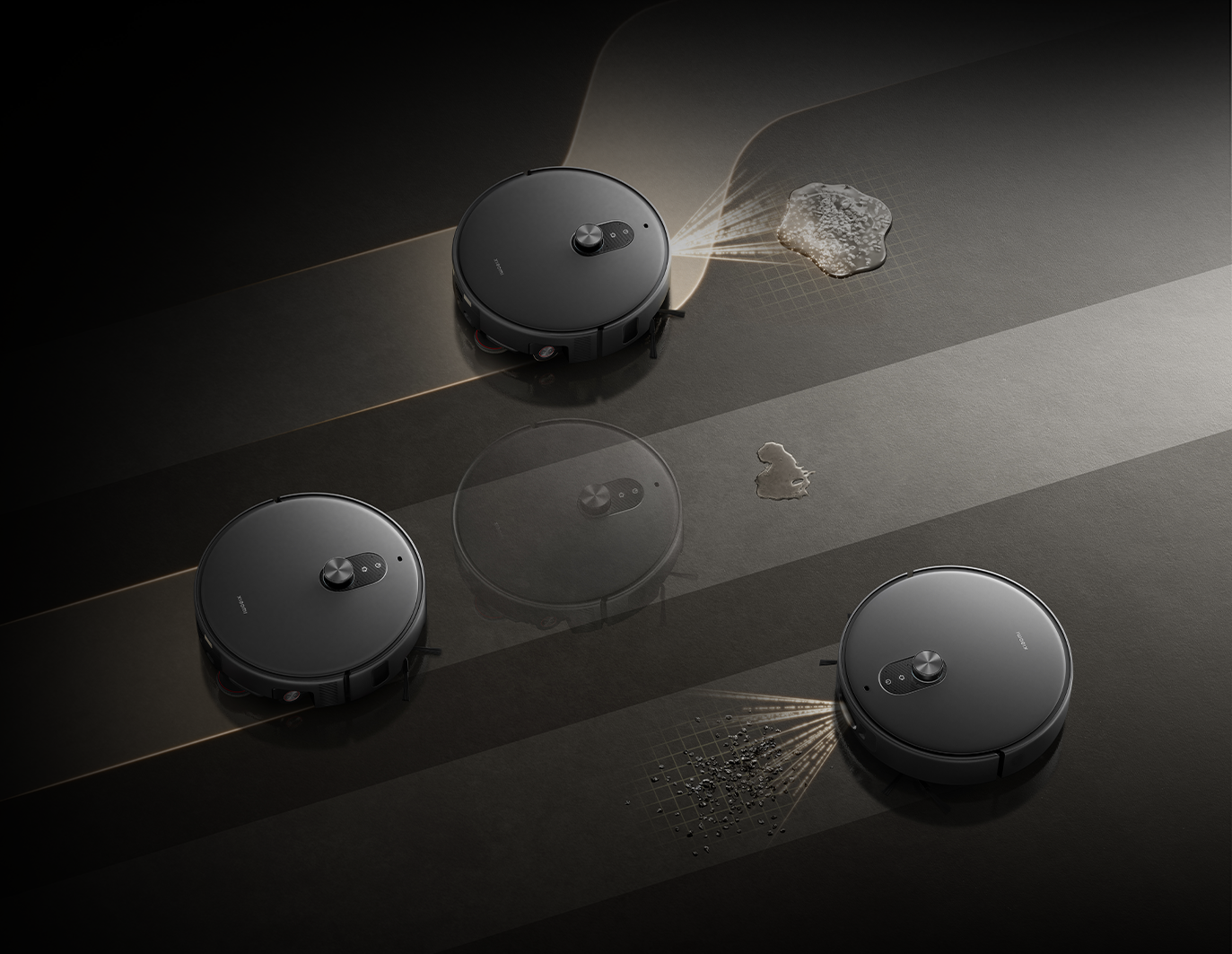 AI разпознаването на петна на Xiaomi Robot Vacuum 6 Max в действие