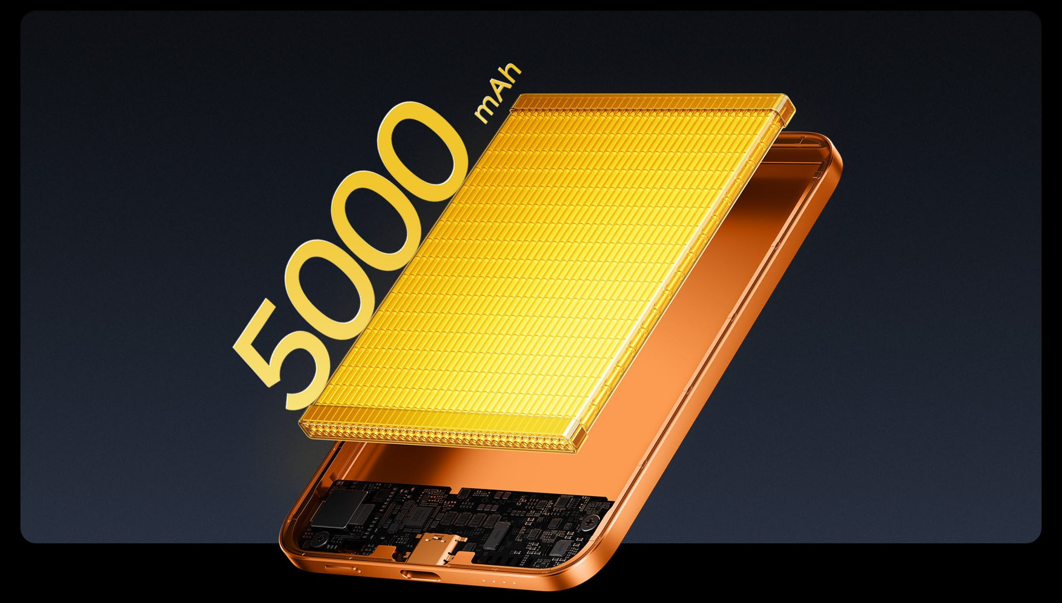 Вътрешна структура на Xiaomi UltraThin Magnetic Power Bank 5000 15W с батерия 5000 mAh
